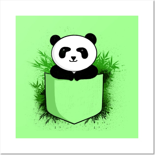 Pocket panda Wall Art by MiniMao design